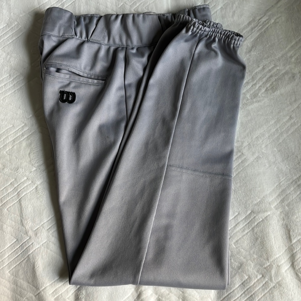 Men Small gray Wilson baseball pants